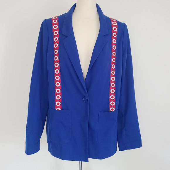 Refashioned Vintage Faux Suspender Blazer (M/L) - Picture 3 of 7